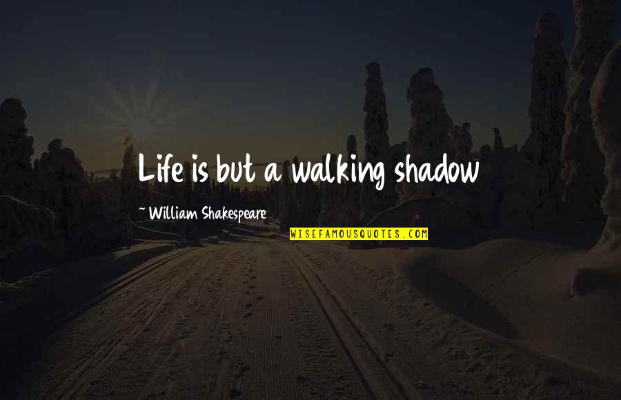 Rawi Hage Cockroach Quotes By William Shakespeare: Life is but a walking shadow
