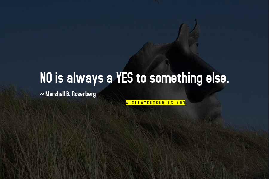 Rawle And Henderson Quotes By Marshall B. Rosenberg: NO is always a YES to something else. Rawle And Henderson Quotes By Marshall B. Rosenberg: NO is always a YES to something else.
