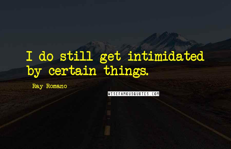 Ray Romano quotes: I do still get intimidated by certain things.