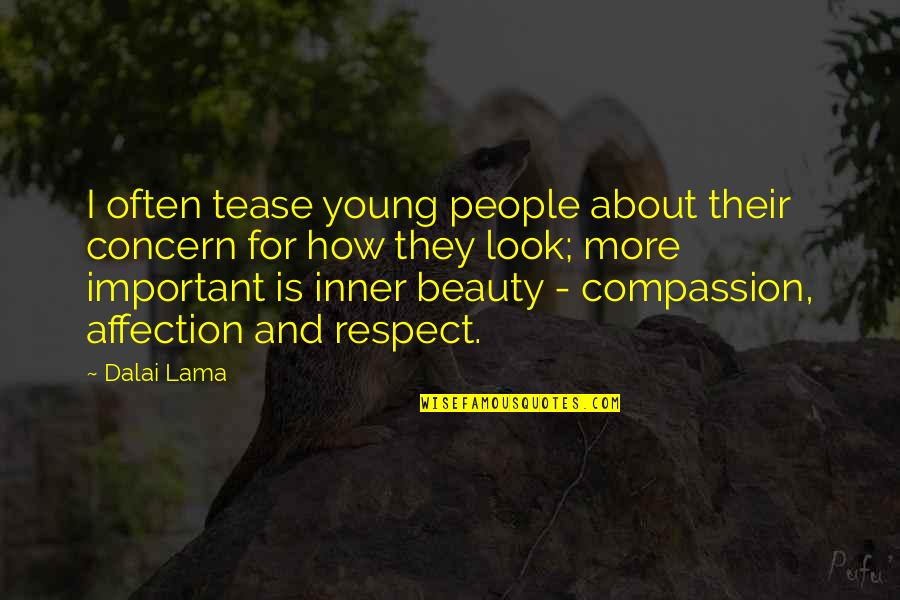 Rayence Quotes By Dalai Lama: I often tease young people about their concern