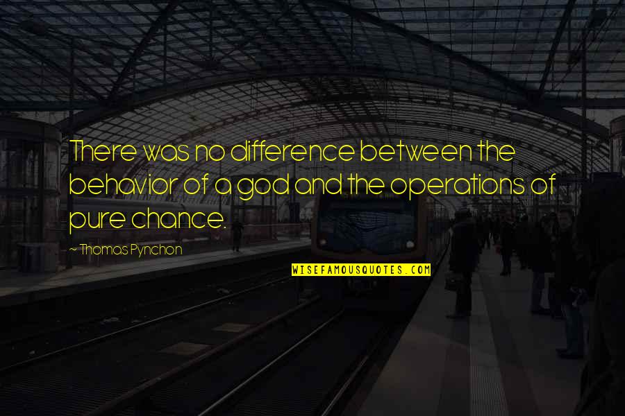 Rayna James Quotes By Thomas Pynchon: There was no difference between the behavior of Rayna James Quotes By Thomas Pynchon: There was no difference between the behavior of