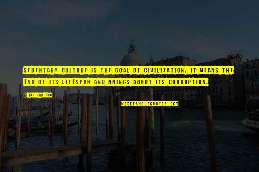 Rays Baseball Quotes By Ibn Khaldun: Sedentary culture is the goal of civilization. It