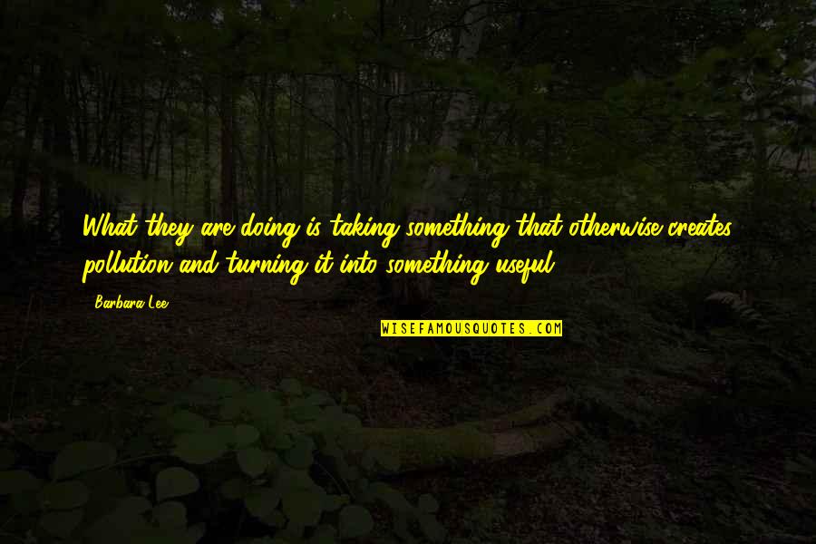 Rays Of Sunshine Quotes By Barbara Lee: What they are doing is taking something that