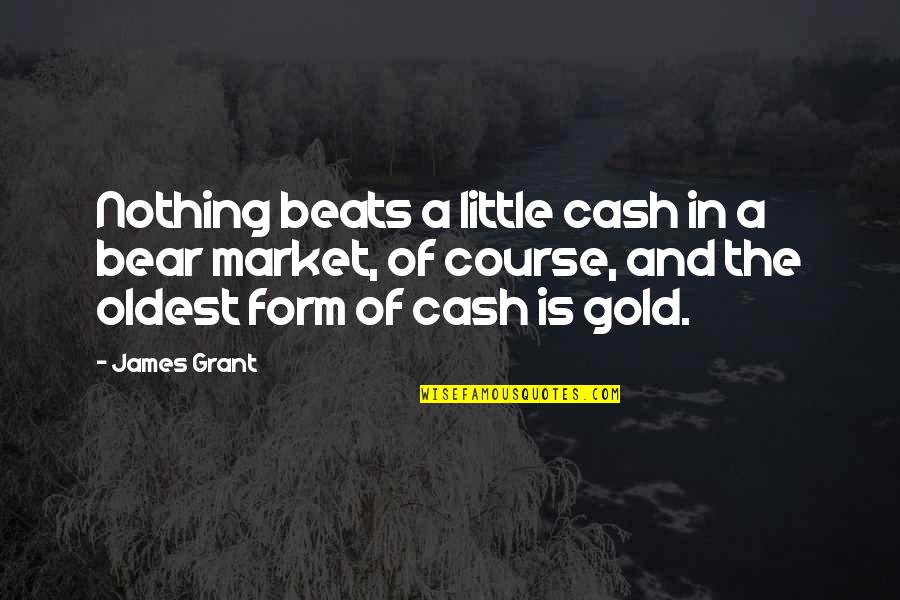 Rayshad Williams Quotes By James Grant: Nothing beats a little cash in a bear