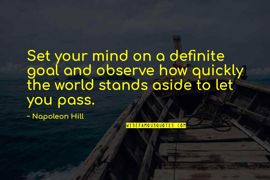 Razer Green Lantern Quotes By Napoleon Hill: Set your mind on a definite goal and