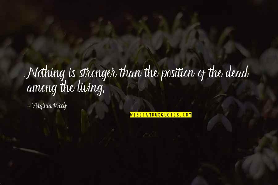 Razne Salate Quotes By Virginia Woolf: Nothing is stronger than the position of the Razne Salate Quotes By Virginia Woolf: Nothing is stronger than the position of the