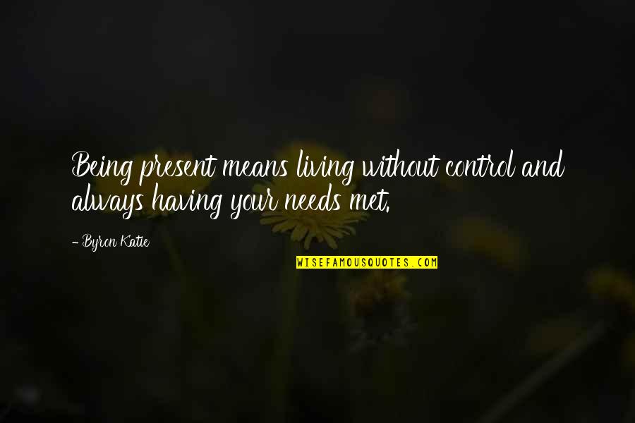 Rbc Canadian Equity Mutual Funds Quotes By Byron Katie: Being present means living without control and always