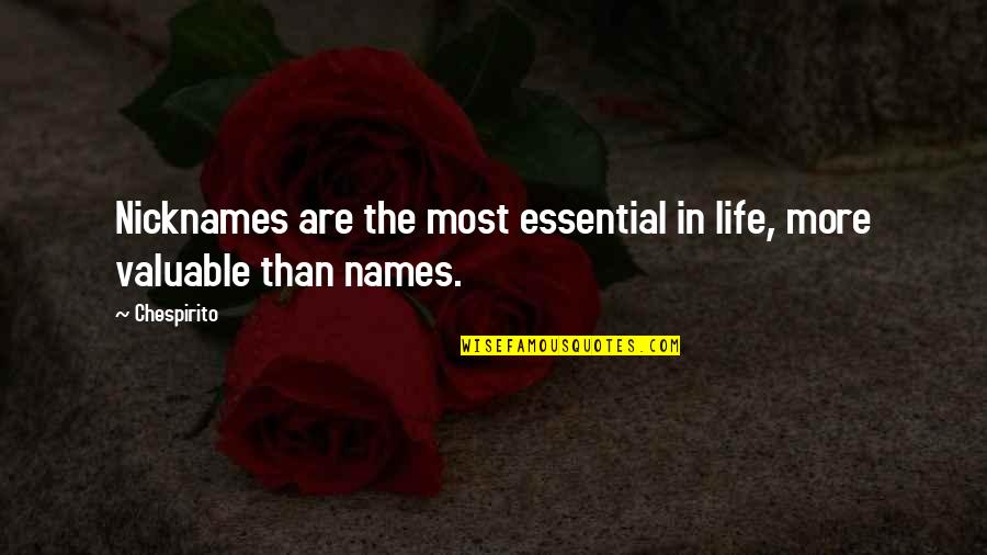 Re Nicknames Quotes By Chespirito: Nicknames are the most essential in life, more