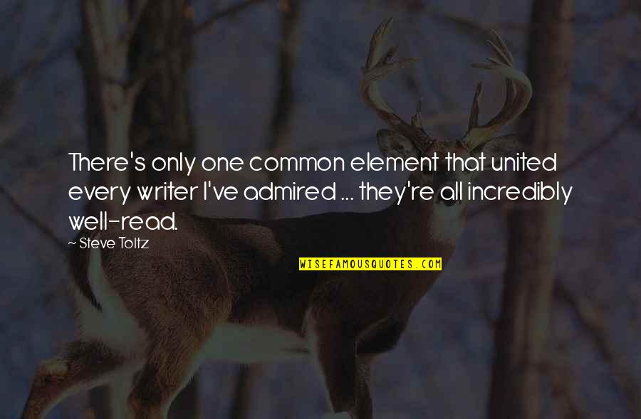 Re Read Quotes By Steve Toltz: There's only one common element that united every