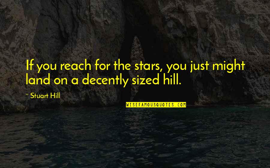 Reach The Stars Quotes By Stuart Hill: If you reach for the stars, you just