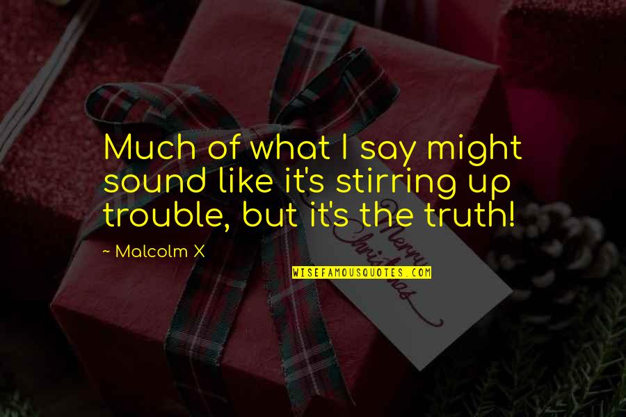 Reaching Your Breaking Point Quotes By Malcolm X: Much of what I say might sound like