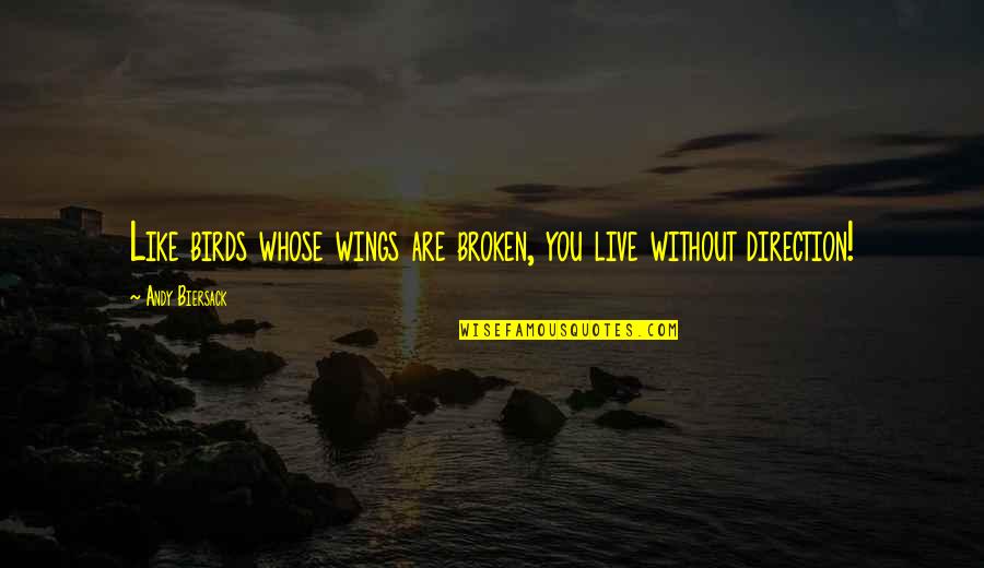 Reagor Springs Quotes By Andy Biersack: Like birds whose wings are broken, you live Reagor Springs Quotes By Andy Biersack: Like birds whose wings are broken, you live