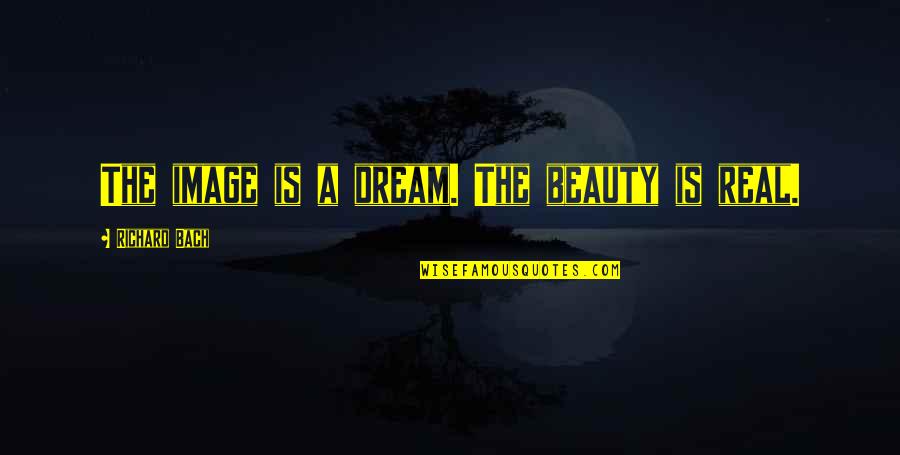Real Beauty Is Quotes By Richard Bach: The image is a dream. The beauty is
