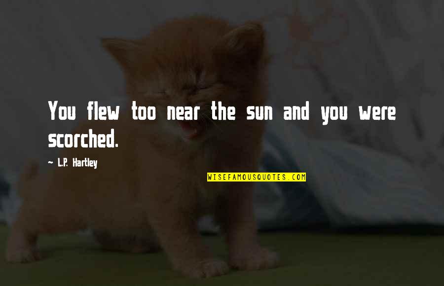 Real Companions Quotes By L.P. Hartley: You flew too near the sun and you Real Companions Quotes By L.P. Hartley: You flew too near the sun and you