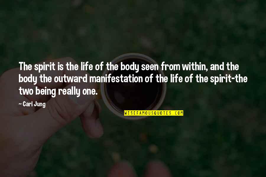 Real Life Inspirational Quotes By Carl Jung: The spirit is the life of the body