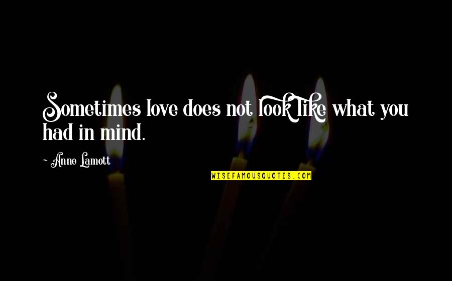 Real Love And Respect Quotes By Anne Lamott: Sometimes love does not look like what you Real Love And Respect Quotes By Anne Lamott: Sometimes love does not look like what you