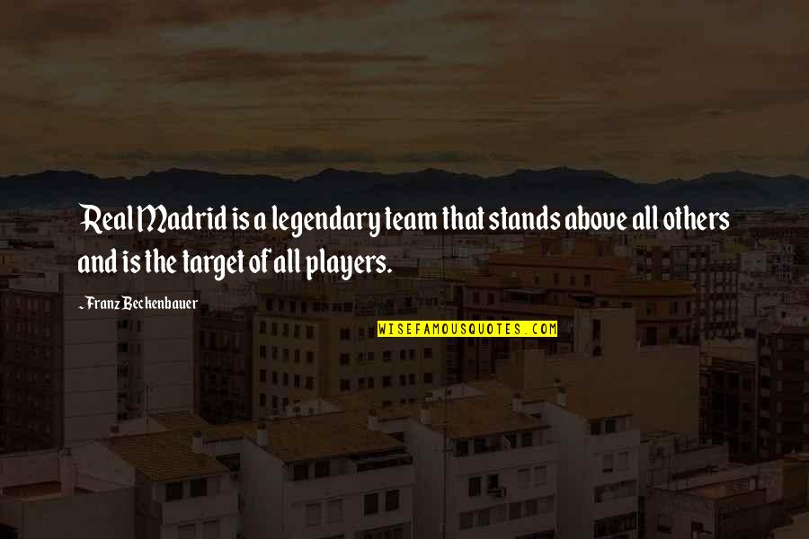 Real Madrid Players Quotes By Franz Beckenbauer: Real Madrid is a legendary team that stands