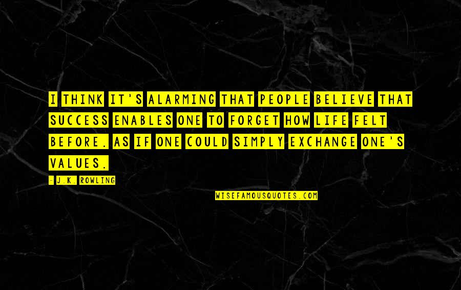 Real Musicians Quotes By J.K. Rowling: I think it's alarming that people believe that