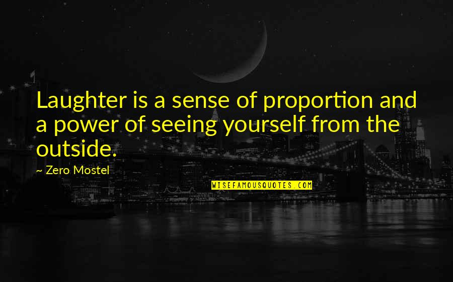 Real Programmers Quotes By Zero Mostel: Laughter is a sense of proportion and a