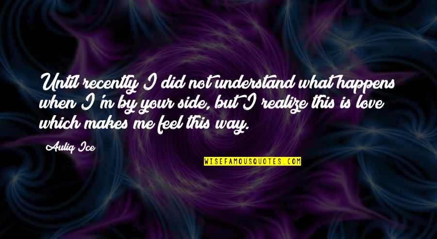 Realize Friendship Quotes By Auliq Ice: Until recently I did not understand what happens