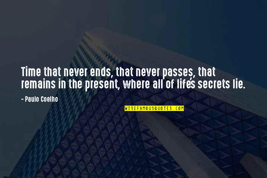 Realizing He's Not The One Quotes By Paulo Coelho: Time that never ends, that never passes, that