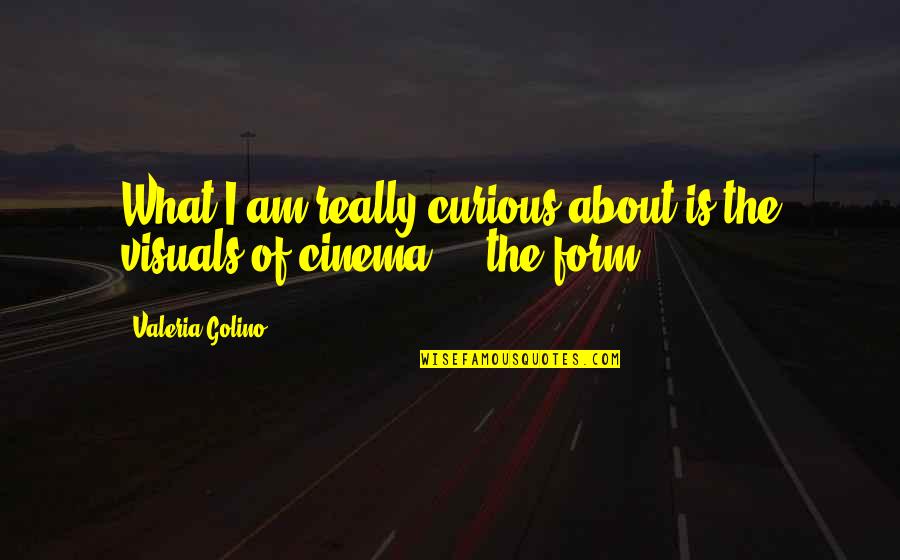 Really Am Quotes By Valeria Golino: What I am really curious about is the