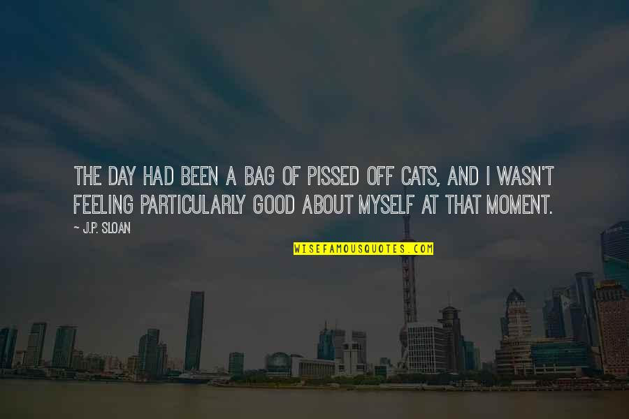 Really Good Pissed Off Quotes By J.P. Sloan: The day had been a bag of pissed Really Good Pissed Off Quotes By J.P. Sloan: The day had been a bag of pissed