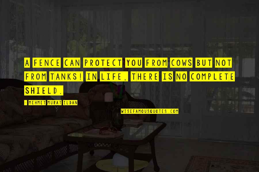 Reanuden Quotes By Mehmet Murat Ildan: A fence can protect you from cows but Reanuden Quotes By Mehmet Murat Ildan: A fence can protect you from cows but