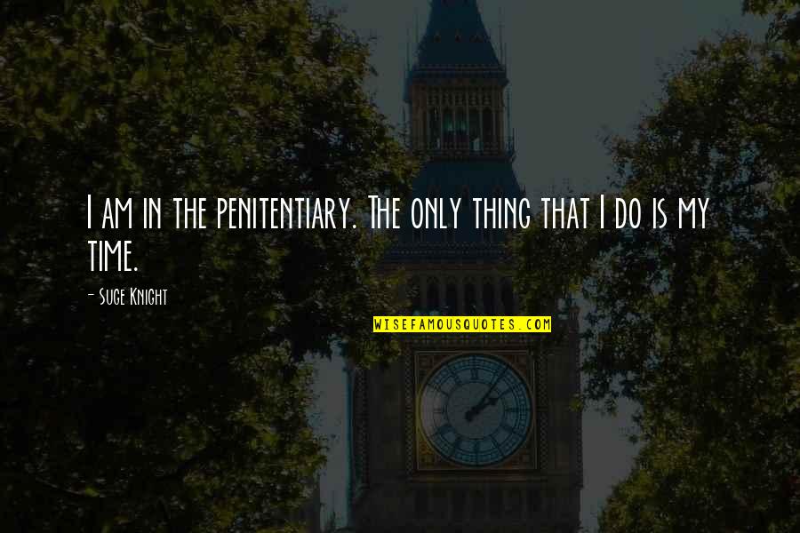 Reason Quote Quotes By Suge Knight: I am in the penitentiary. The only thing