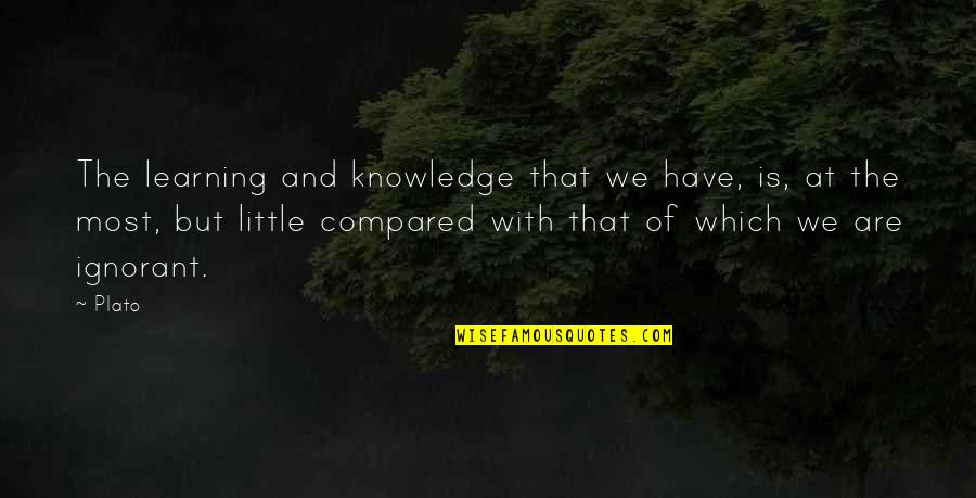 Reassured In Spanish Quotes By Plato: The learning and knowledge that we have, is,