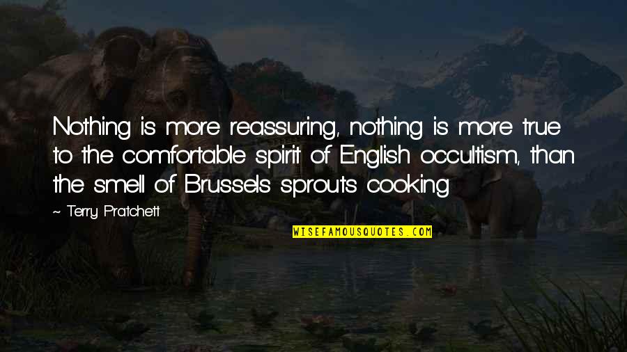 Reassuring Quotes By Terry Pratchett: Nothing is more reassuring, nothing is more true