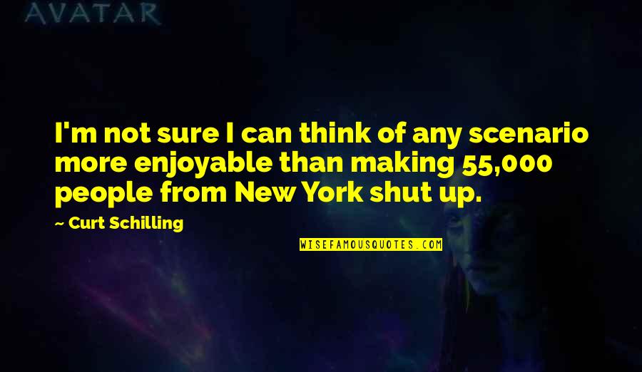 Rebanadas Quotes By Curt Schilling: I'm not sure I can think of any Rebanadas Quotes By Curt Schilling: I'm not sure I can think of any