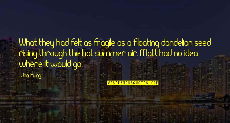 Rebeillion Quotes By Jan Irving: What they had felt as fragile as a Rebeillion Quotes By Jan Irving: What they had felt as fragile as a