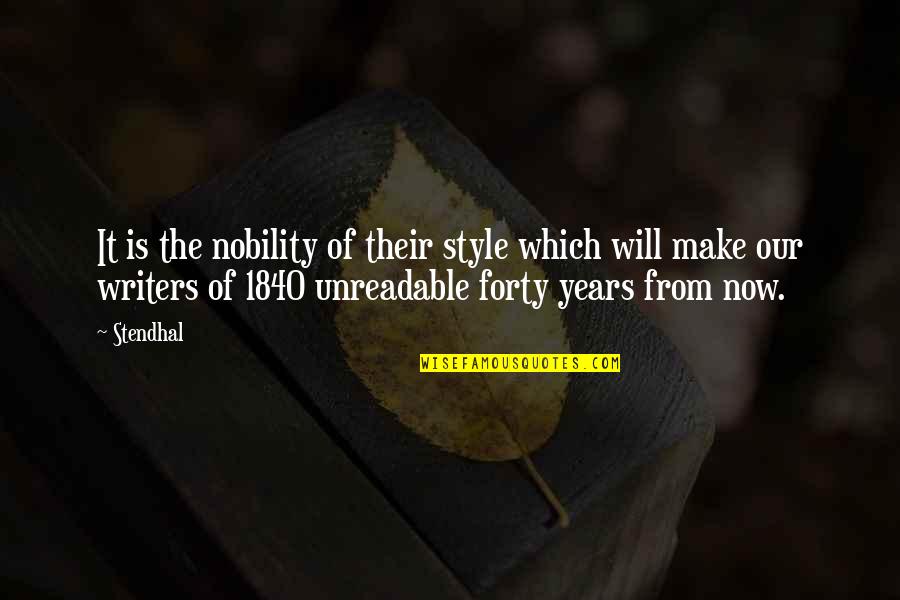 Rebekah Lyons Inventory Of Your Life Quotes By Stendhal: It is the nobility of their style which Rebekah Lyons Inventory Of Your Life Quotes By Stendhal: It is the nobility of their style which