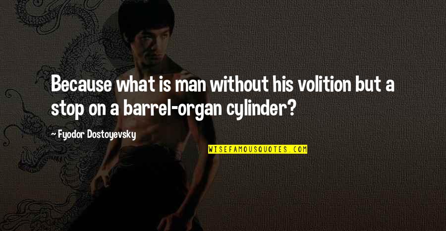 Rebelo De Sousa Quotes By Fyodor Dostoyevsky: Because what is man without his volition but Rebelo De Sousa Quotes By Fyodor Dostoyevsky: Because what is man without his volition but