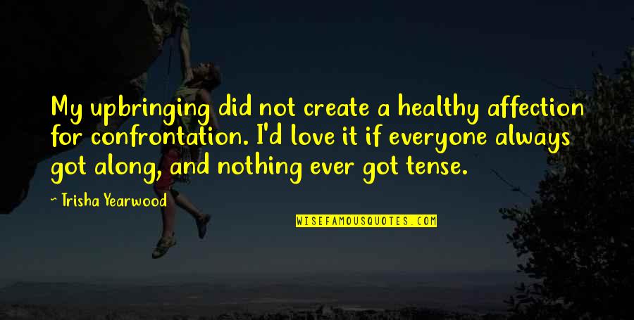 Rebelo De Sousa Quotes By Trisha Yearwood: My upbringing did not create a healthy affection Rebelo De Sousa Quotes By Trisha Yearwood: My upbringing did not create a healthy affection
