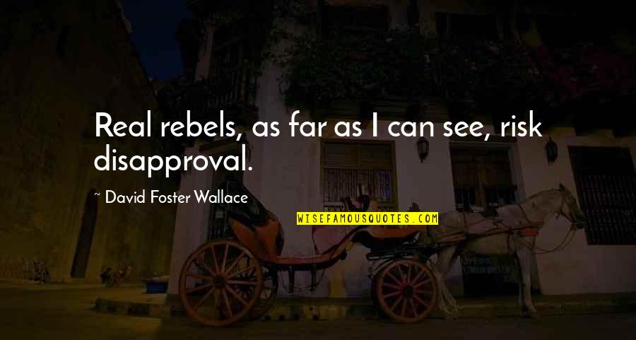 Rebels Quotes By David Foster Wallace: Real rebels, as far as I can see,