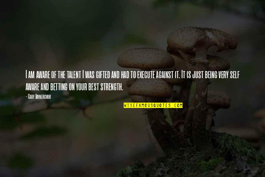 Rebirth And Renewal Quotes By Gary Vaynerchuk: I am aware of the talent I was Rebirth And Renewal Quotes By Gary Vaynerchuk: I am aware of the talent I was