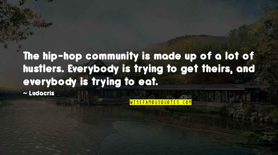 Rebuffed In Spanish Quotes By Ludacris: The hip-hop community is made up of a Rebuffed In Spanish Quotes By Ludacris: The hip-hop community is made up of a