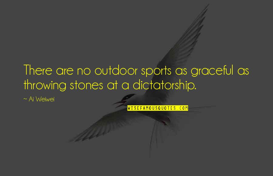 Recato Definicion Quotes By Ai Weiwei: There are no outdoor sports as graceful as
