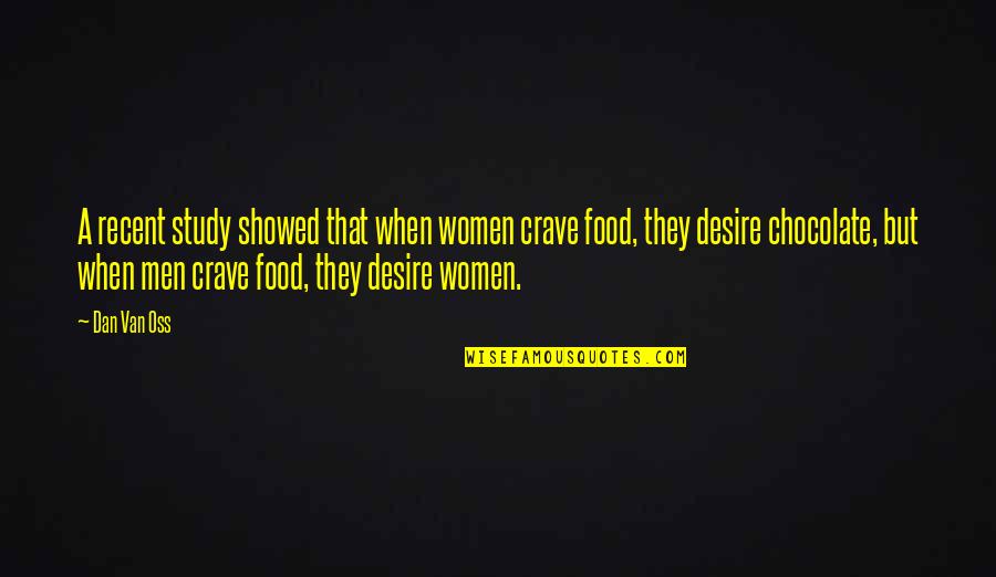 Recent Quotes By Dan Van Oss: A recent study showed that when women crave