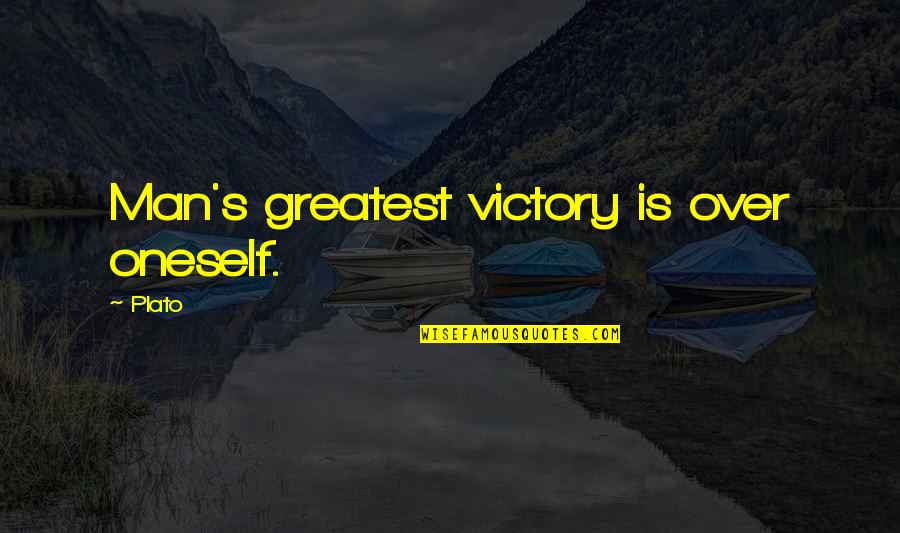 Recharged Linkin Quotes By Plato: Man's greatest victory is over oneself.