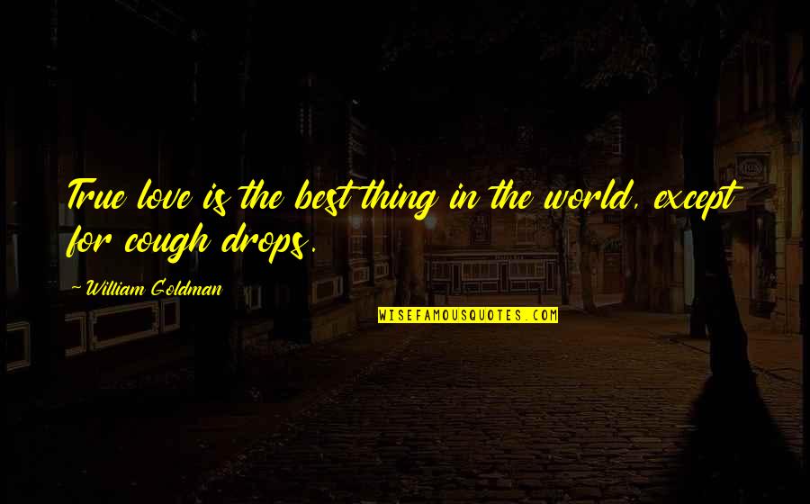 Rec'lect Quotes By William Goldman: True love is the best thing in the