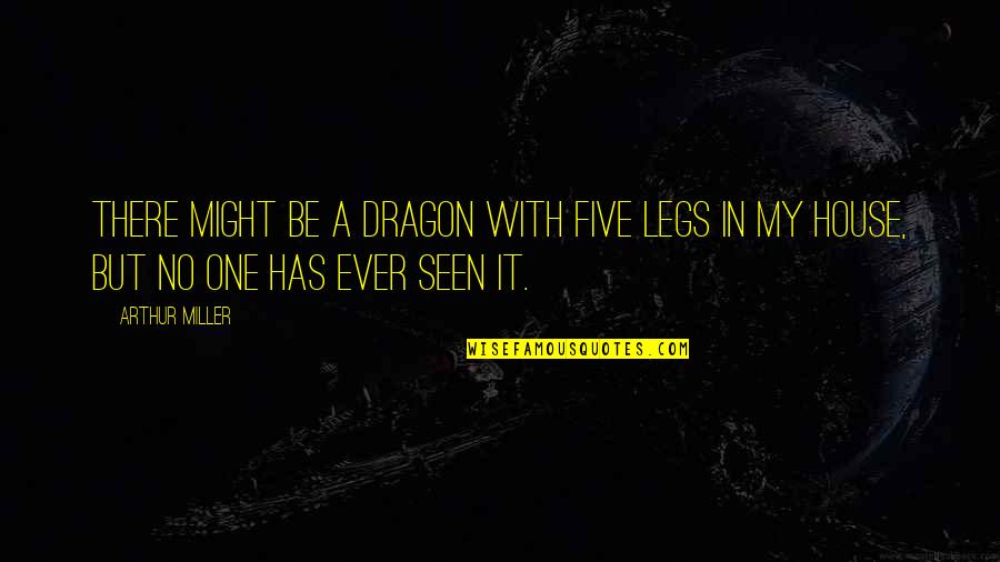 Recluses Loners Quotes By Arthur Miller: There might be a dragon with five legs