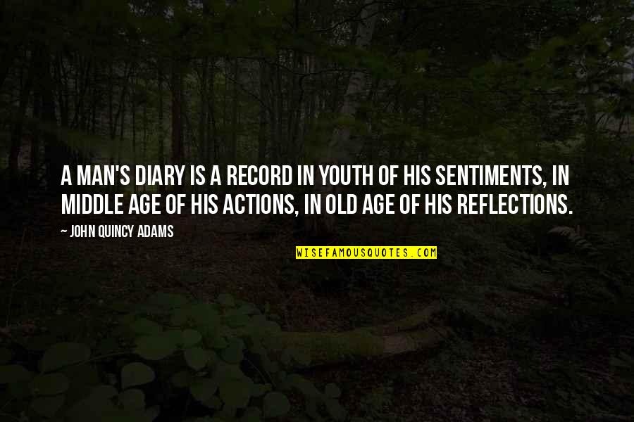 Record Of Youth Quotes By John Quincy Adams: A man's diary is a record in youth Record Of Youth Quotes By John Quincy Adams: A man's diary is a record in youth