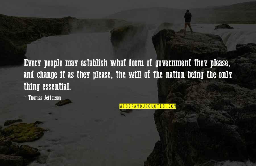 Recordkeeper 401k Quotes By Thomas Jefferson: Every people may establish what form of government