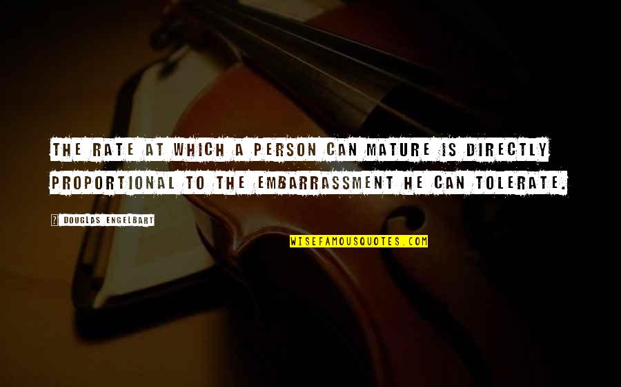 Recover From Love Failure Quotes By Douglas Engelbart: The rate at which a person can mature Recover From Love Failure Quotes By Douglas Engelbart: The rate at which a person can mature