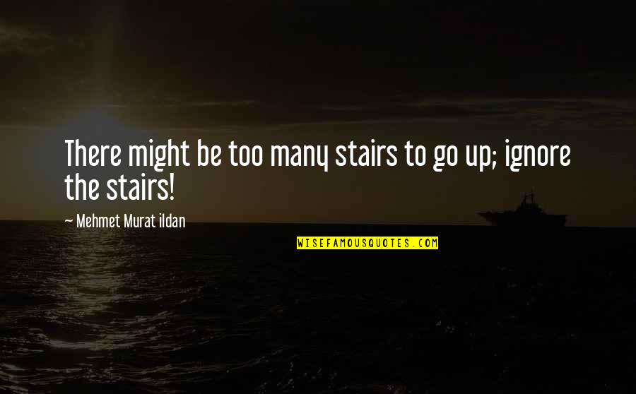 Recovery Model Mental Health Quotes By Mehmet Murat Ildan: There might be too many stairs to go