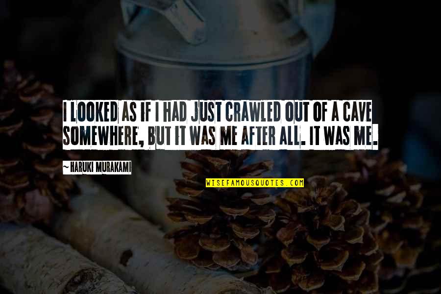 Recriminate In A Sentence Quotes By Haruki Murakami: I looked as if I had just crawled