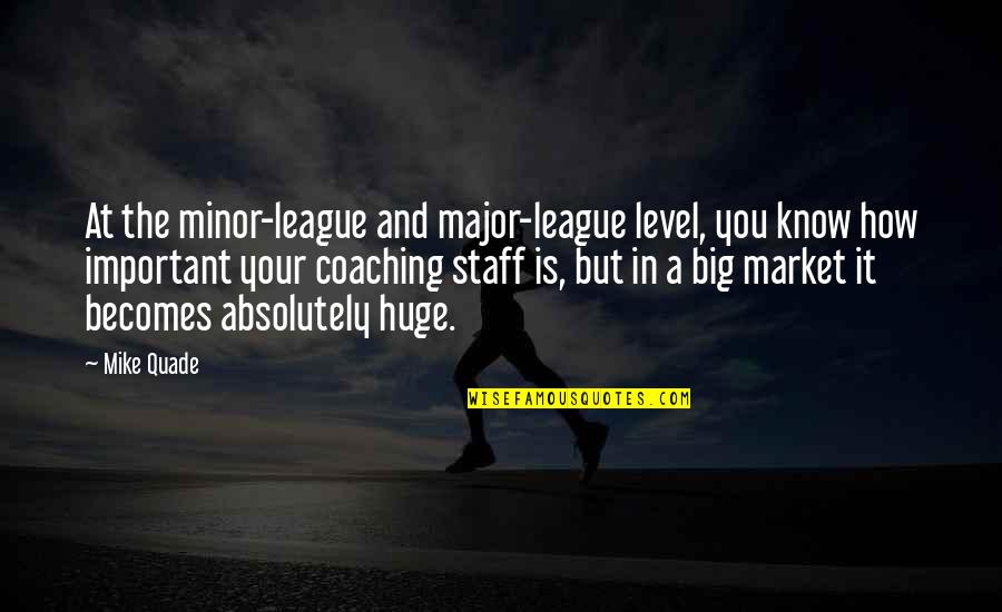 Recruitment Consultancy Quotes By Mike Quade: At the minor-league and major-league level, you know Recruitment Consultancy Quotes By Mike Quade: At the minor-league and major-league level, you know